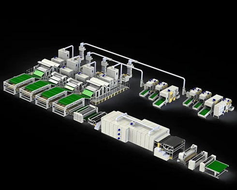针刺棉生产线